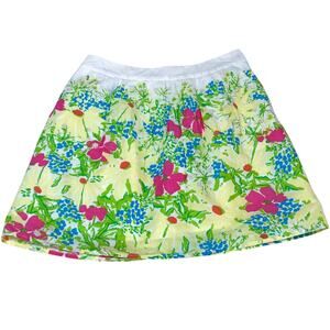 Lilly Pulitzer Whitley Cotton Mini Floral Skirt with pockets Size 2